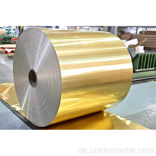 Goldene hydrophile Aluminiumfolie